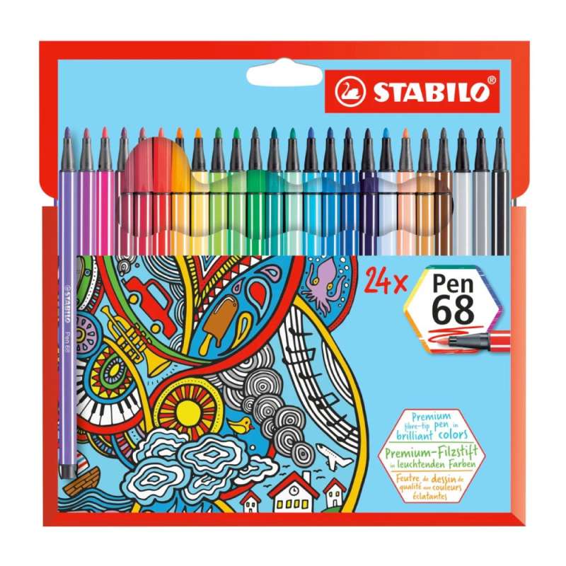 STABILO Premium Filzstift Pen 68 24er Set