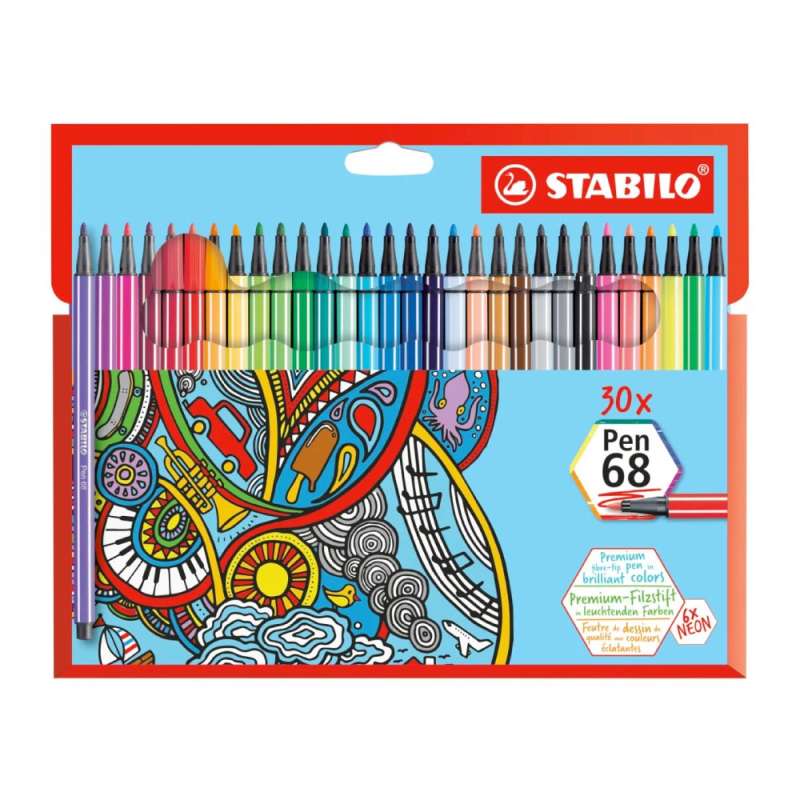 STABILO Premium Filzstift Pen 68 30er Set