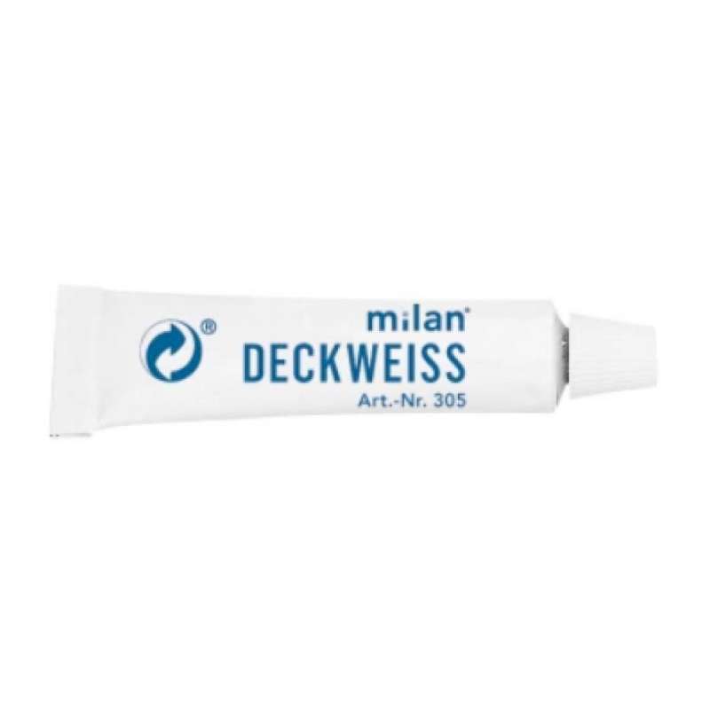 MILAN Deckweiß Tube 7,5ml & 20ml - Hohe Deckkraft