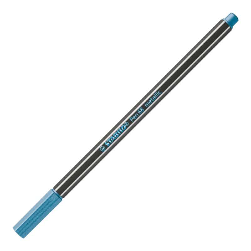 STABILO Premium Filzstift Pen 68 metallic blau