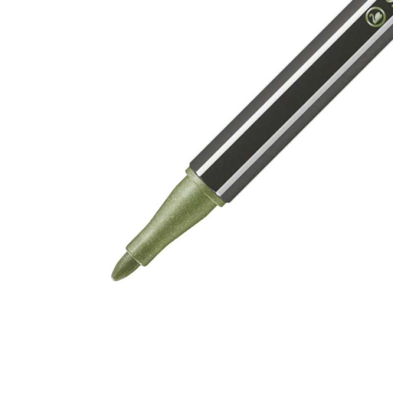 STABILO Premium Filzstift Pen 68 metallic hellgrün Spitze