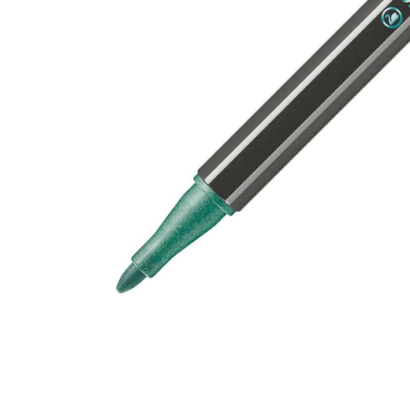 STABILO Premium Filzstift Pen 68 metallic grün Spitze