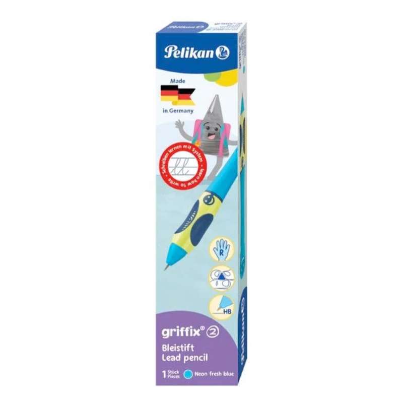 PELIKAN Bleistift Griffix Händigkeit rechtshändig - neonblau Faltschachtel