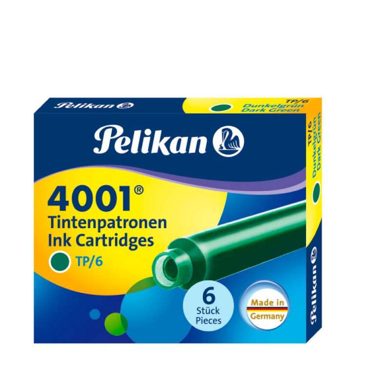 PELIKAN Füllerpatronen - TP/6 Tinte 4001® 6-Stück dunkelgrün