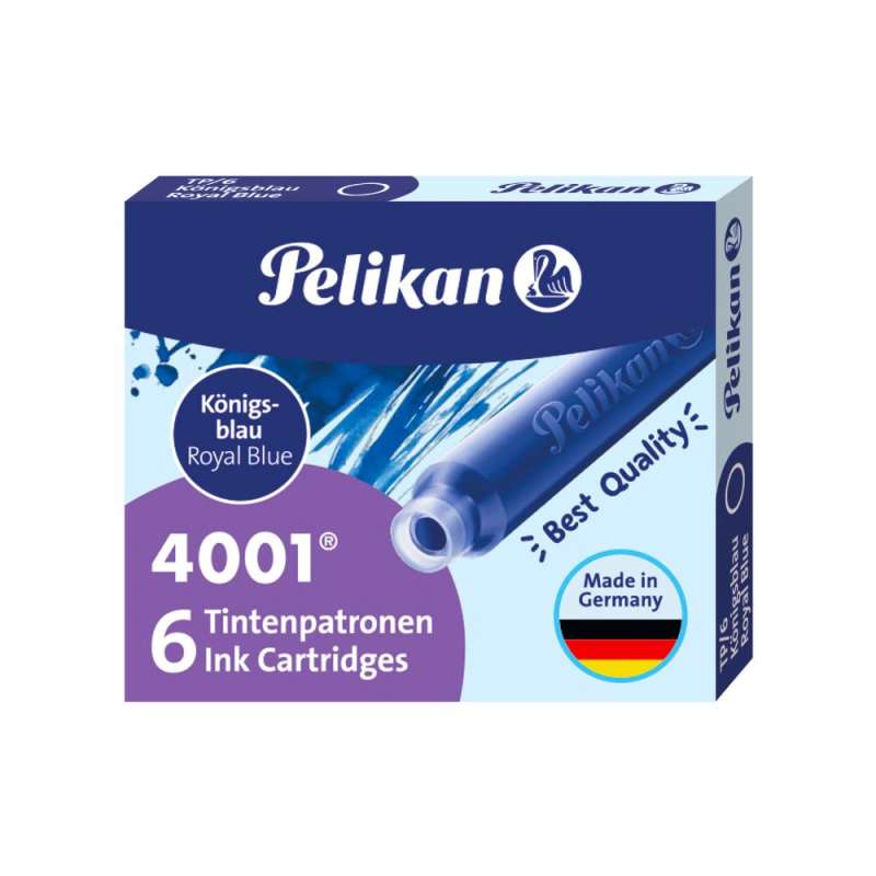 PELIKAN Füllerpatronen - TP/6 Tinte 4001® 6-Stück königsblau