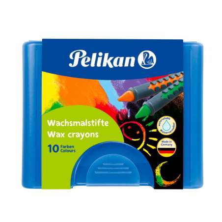 PELIKAN Wachsmalstifte 10er Set - wasservermalbar