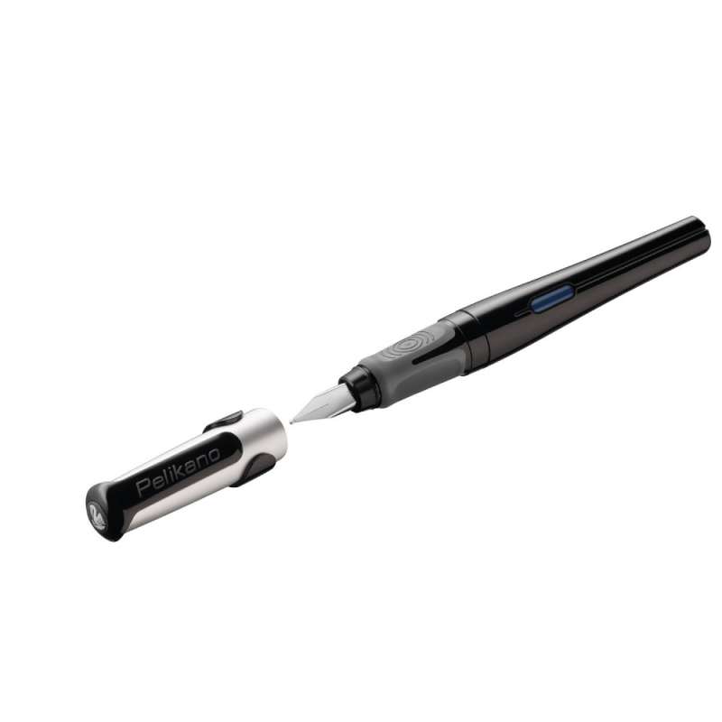 PELIKAN Füllhalter Pelikano Schulfüller schwarz offene Kappe
