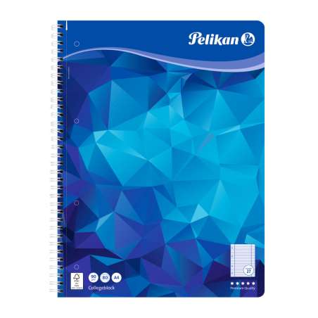 PELIKAN Spiralblock College Block - Lineatur 27 - 80 Blatt A4