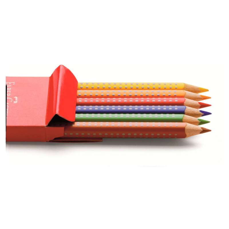 FABER CASTELL Farbstift Jumbo Grip 6er Set offen