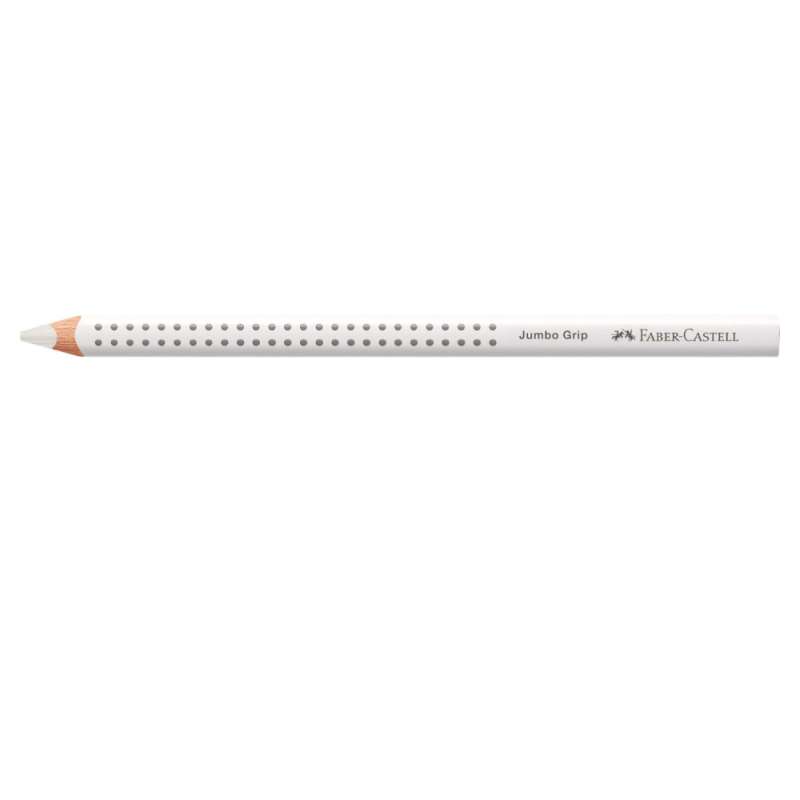 FABER-CASTELL Farbstift Jumbo Grip weiß liegend