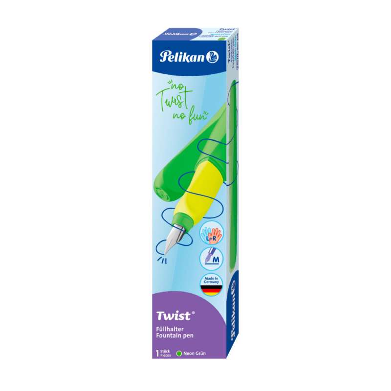 PELIKAN Füller Twist - Feder M neongrün Packung
