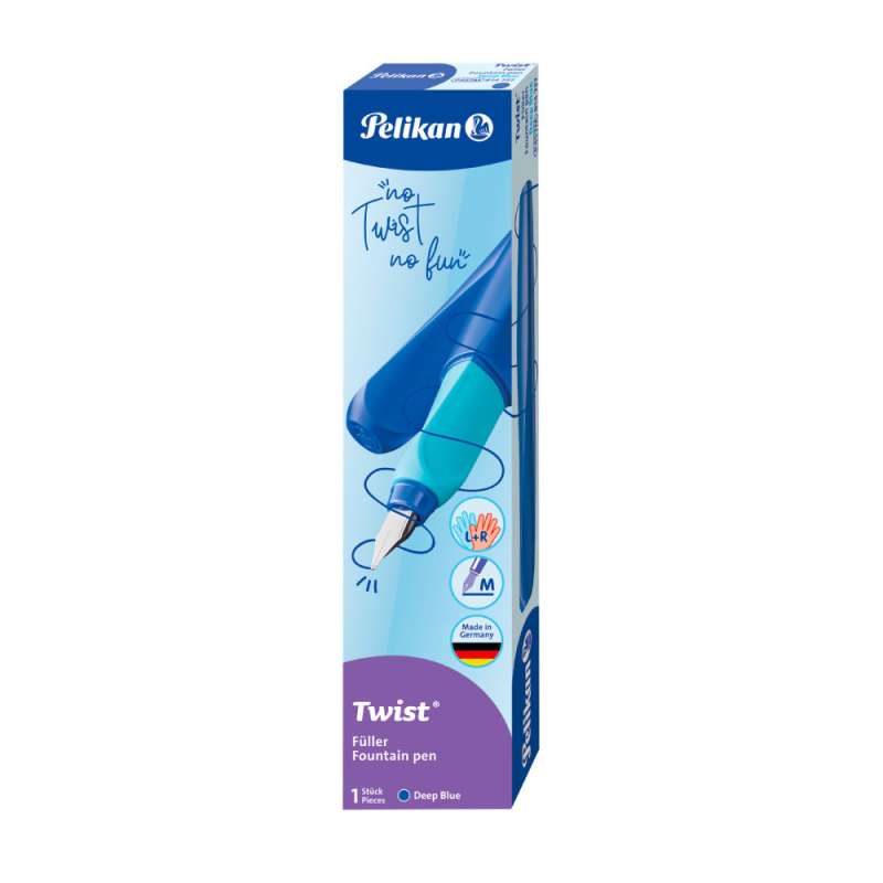 PELIKAN Füller Twist - Feder M dunkelblau Packung