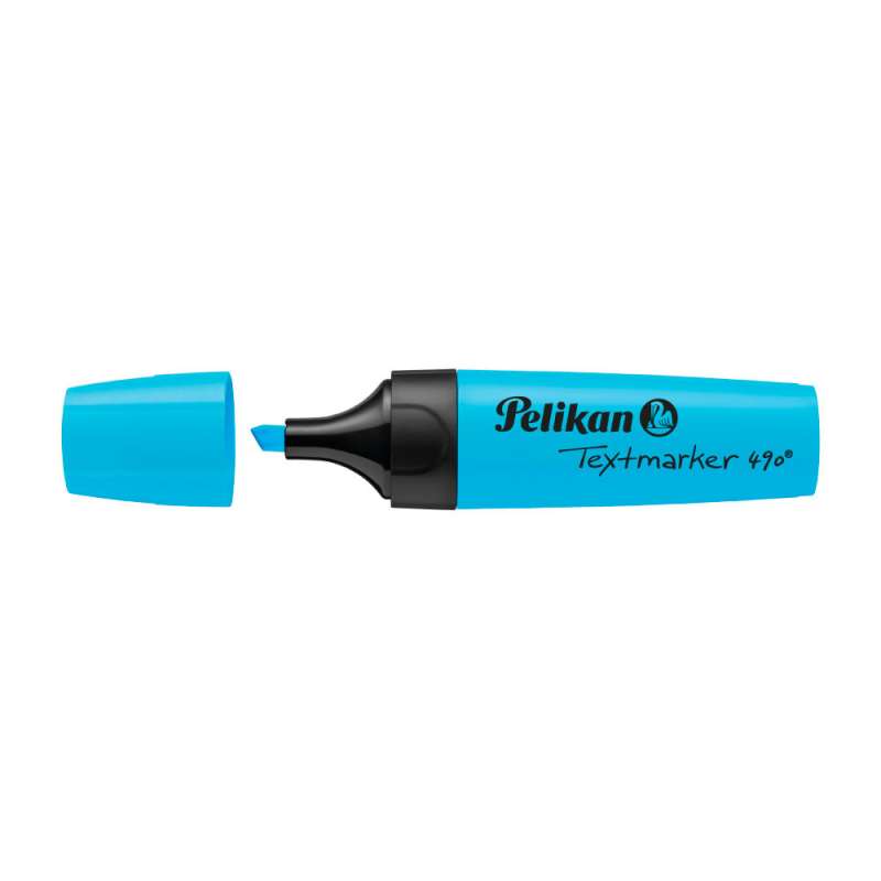 PELIKAN Textmarker 490 blau offen