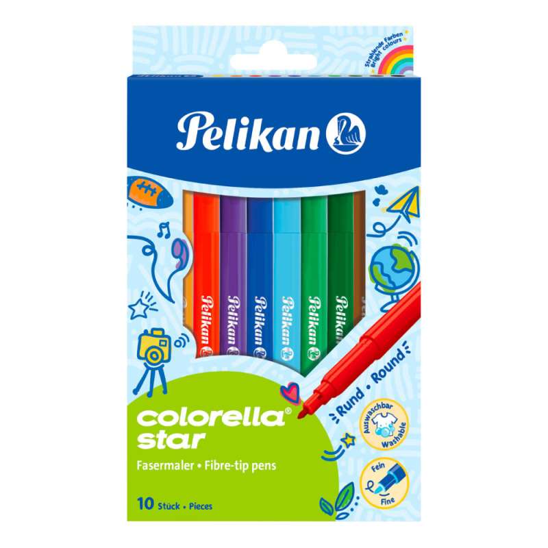 PELIKAN Filzstift Colorella® Fasermaler 10er Set