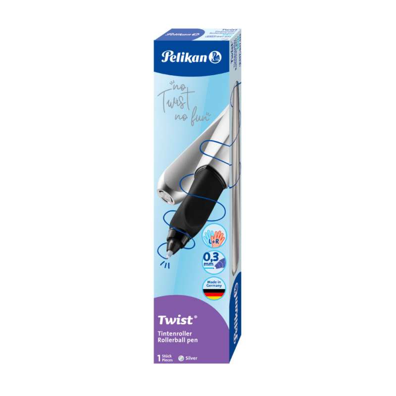PELIKAN Tintenroller Twist silber Packung