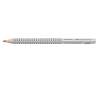 FABER CASTELL Bleistift Jumbo-Grip silber Härtegrad - B liegend