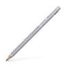 FABER CASTELL Bleistift Jumbo-Grip silber Härtegrad - B