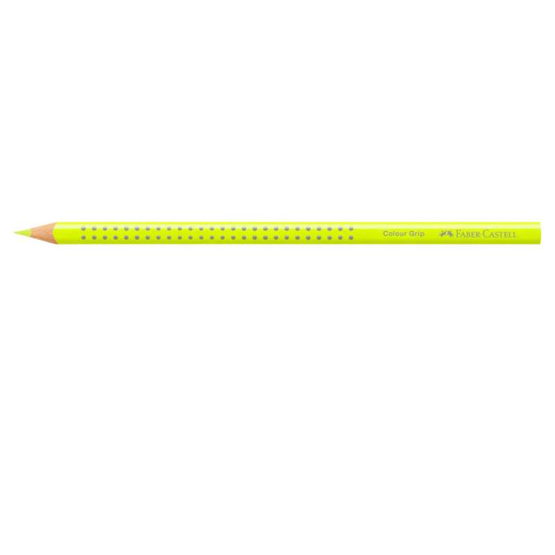 FABER CASTELL Dreikant-Buntstift Colour GRIP gelb liegend