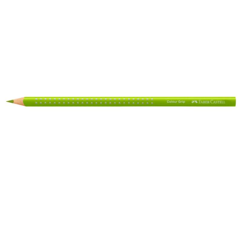 FABER CASTELL Dreikant-Buntstift Colour GRIP maigrün liegend
