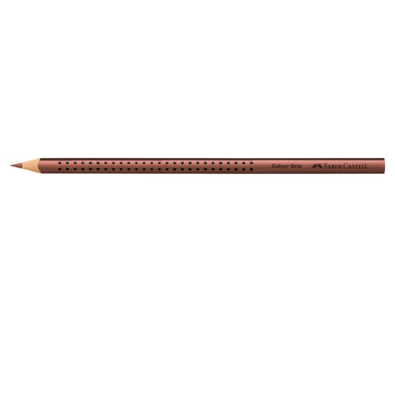 FABER CASTELL Dreikant-Buntstift Colour GRIP kupfer liegend