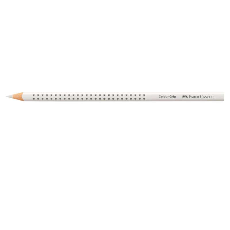 FABER CASTELL Dreikant-Buntstift Colour GRIP weiß liegend