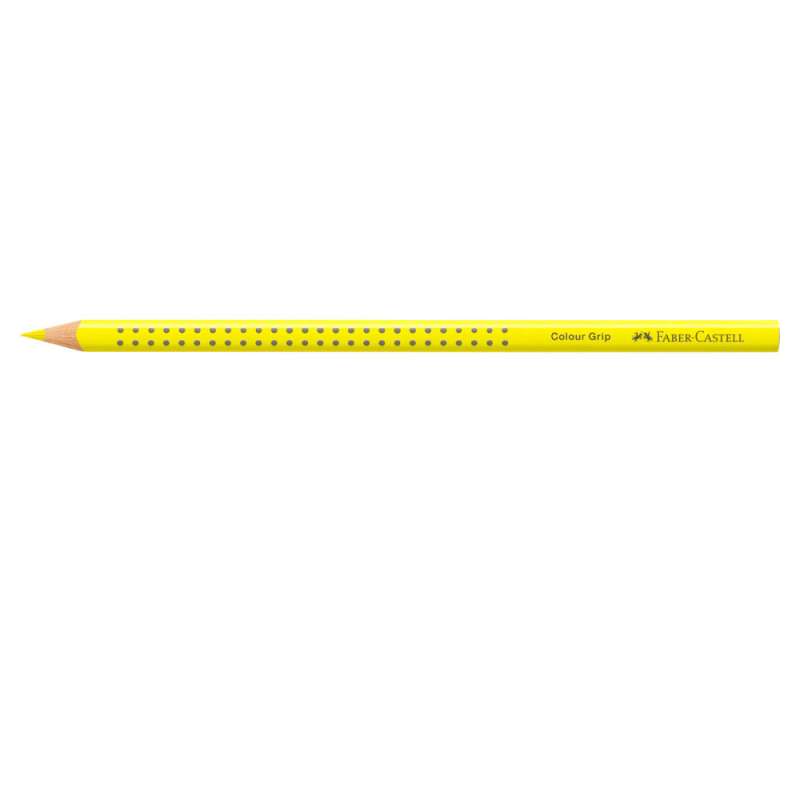 FABER CASTELL Dreikant-Buntstift Colour GRIP kadmiumgelb liegend