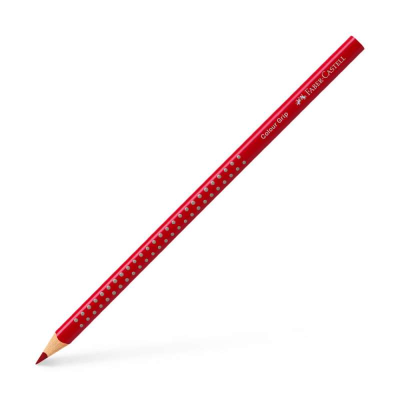 FABER CASTELL Dreikant-Buntstift Colour GRIP karminrot