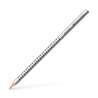 FABER CASTELL Dreikant-Buntstift Colour GRIP silber dunkel