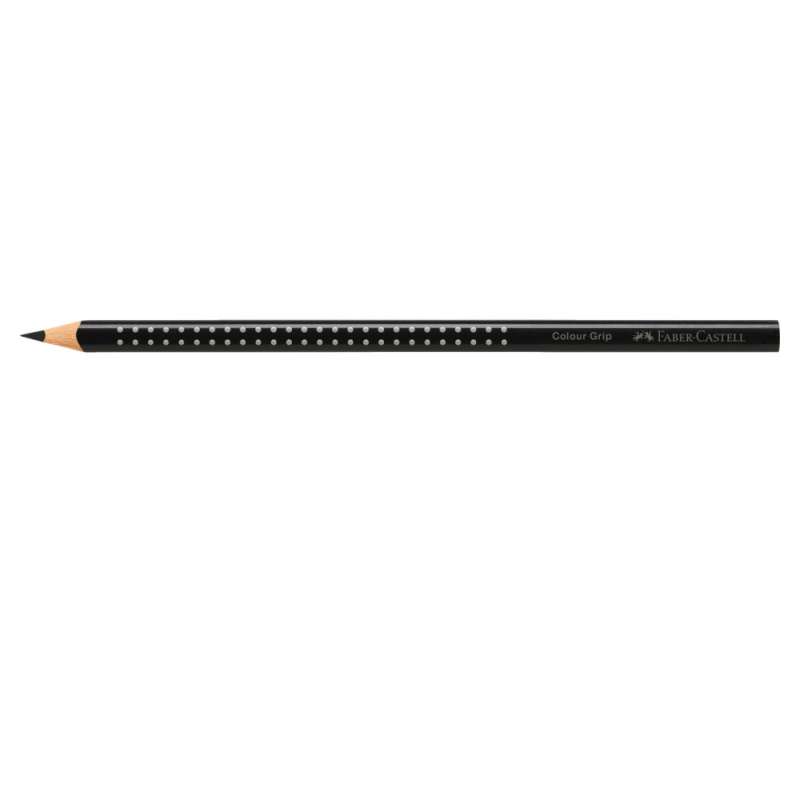 FABER CASTELL Dreikant-Buntstift Colour GRIP schwarz liegend