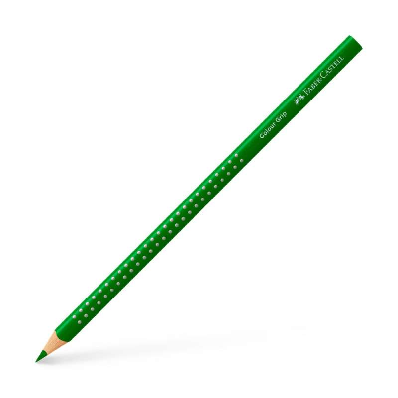 FABER CASTELL Dreikant-Buntstift Colour GRIP permanentgrün