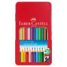 FABER CASTELL Dreikant-Buntstift Colour GRIP 12er Set in Metalletui