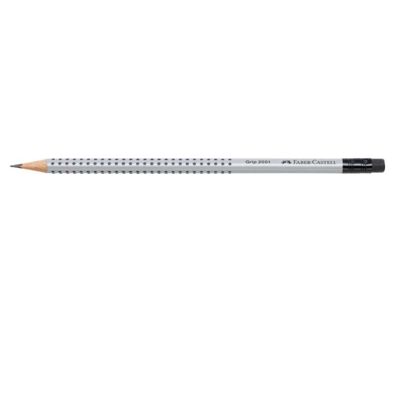 FABER-CASTELL Bleistift Grip 2001 HB, Bleistift Top - mit Radierer liegend