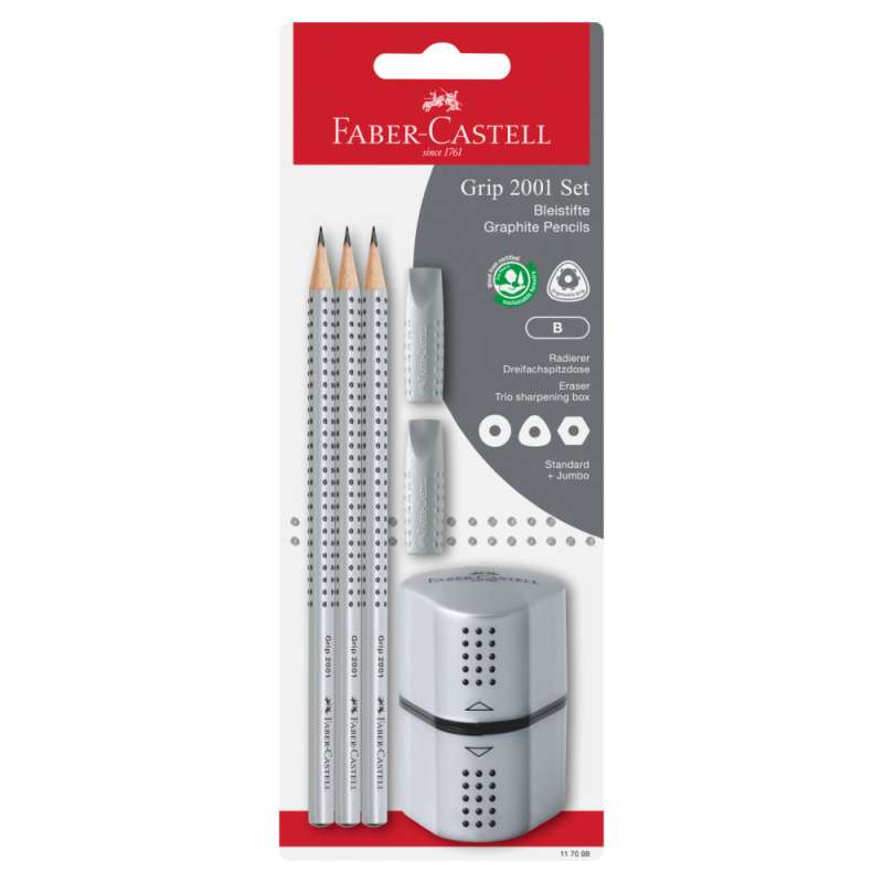 Faber-Castell Grip 2001 Bleistift – Ergonomisch & Umweltfreundlich