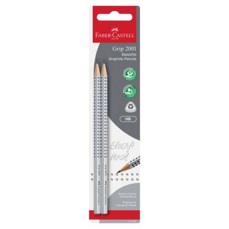 FABER-CASTELL Bleistift Grip 2001 Härtegrad - HB, Sets - 2er Set