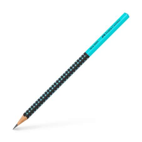 FABER-CASTELL Bleistift Grip 2001 schwarz-türkis
