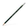 FABER-CASTELL Bleistift 9000 Härtegrad - B, Bleistift Top - mit Radierer