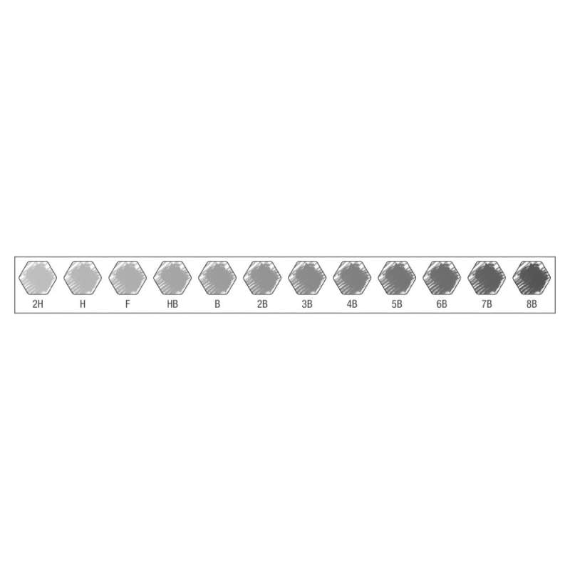 FABER-CASTELL Bleistift 9000  12er Art-Set (8B - 2H) Minenstärken