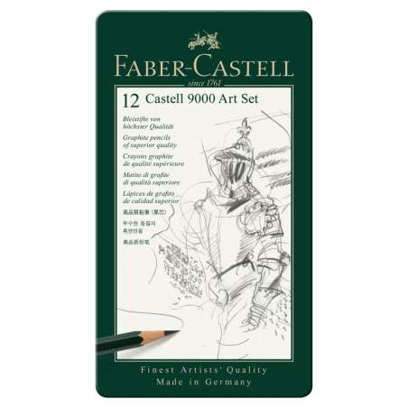 FABER-CASTELL Bleistift 9000 12er Art-Set (8B - 2H)