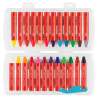 FABER-CASTELL Wachsmalkreide - wasserfest 24er Set Jumbo Varianten