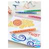 FABER-CASTELL Wachsmalkreide - wasserfest 24er Set drehbar Deko