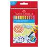 FABER-CASTELL Wachsmalkreide - wasserfest 24er Set drehbar