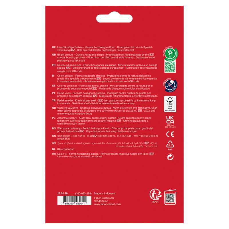 FABER-CASTELL Buntstifte Classic Colour 36er Set hinten