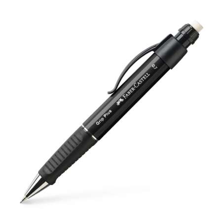 FABER-CASTELL Druckbleistift Grip Plus metallic schwarz