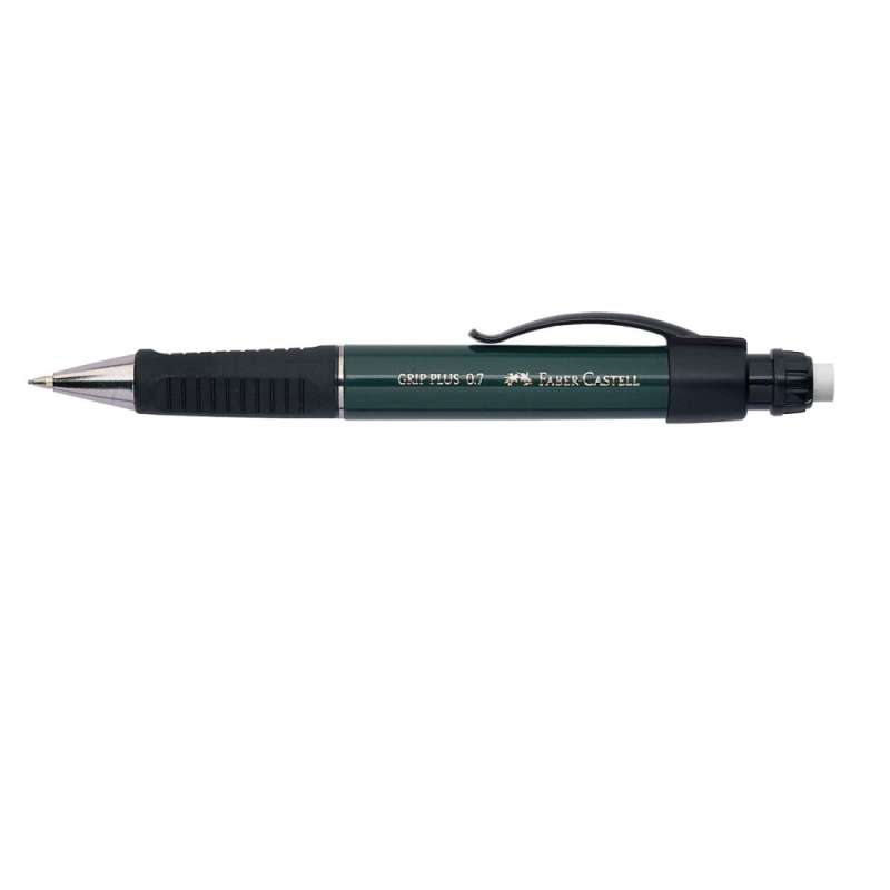 FABER-CASTELL Druckbleistift Grip Plus metallic grün liegend