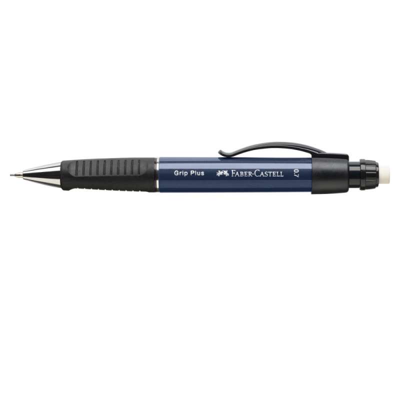 FABER-CASTELL Druckbleistift Grip Plus metallic blau liegend