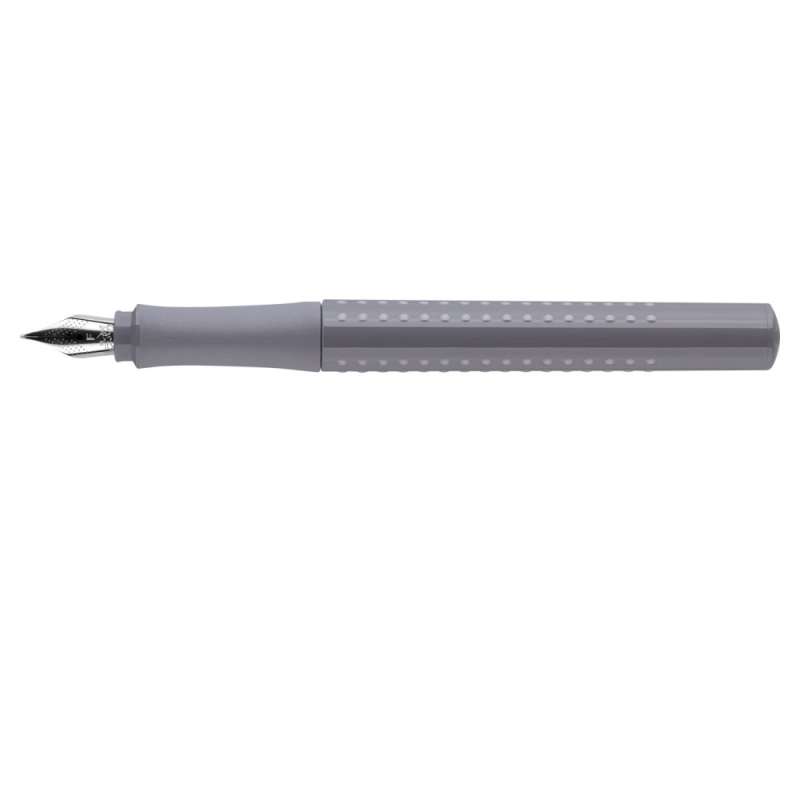 FABER-CASTELL Füller Grip 2010 Feder F, FABER-CASTELL Farben - dapple gray offen
