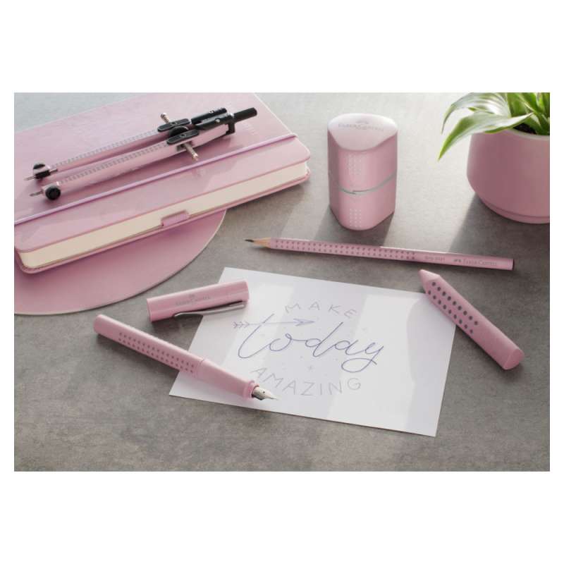 FABER-CASTELL Füller Grip 2010 Feder M, FABER-CASTELL Farben - rose shadows Deko
