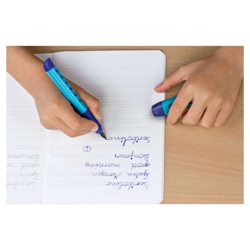 FABER-CASTELL Schulfüller - Scribolino blau, Händigkeit - rechtshändig schreiben
