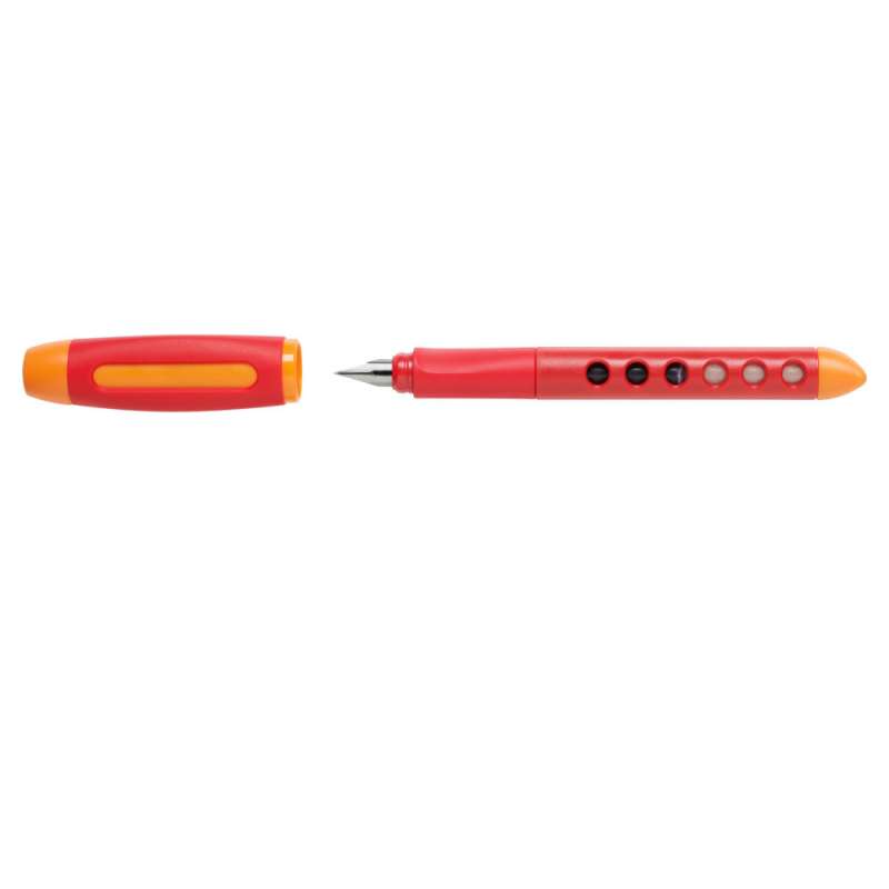 FABER-CASTELL Schulfüller - Scribolino rot, Händigkeit - rechtshändig Kappe