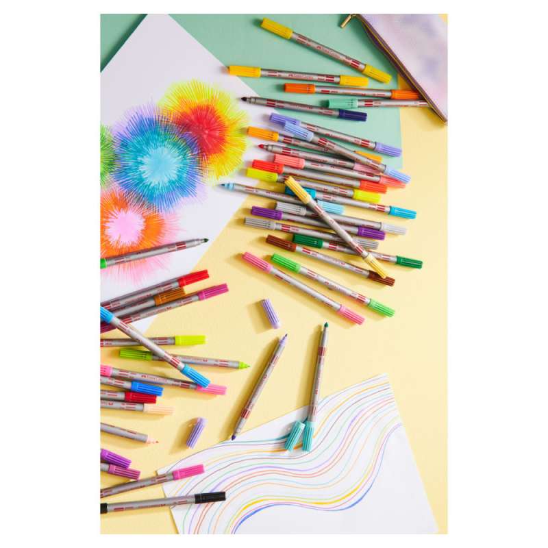 FABER-CASTELL Fasermaler - Filzstift Doppelfasermaler Tisch Varianten